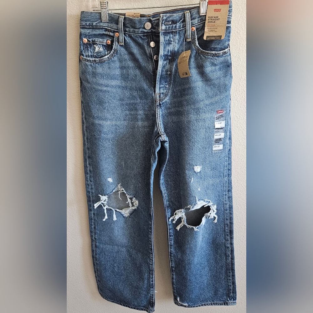 NWT Levi's Ribcage Straight Ankle - Picture 1 of 5